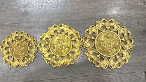 Ngũ Phúc Lâm Môn Bằng Đồng 2 Mặt Đường Kính 16cm 20cm Và 23cm