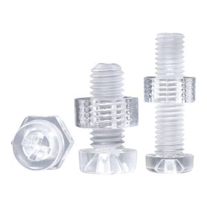 BAIRUITE | Transparent Acrylic Combination Nails Cross Head Screws and Nuts