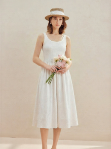 INMAN | Slimming A-line Sleeveless Dress