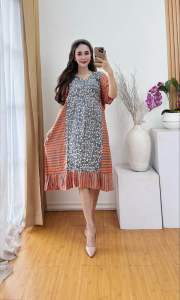 Daster Cap Soft Eksklusif Bahan Samitex Rayon Busui Friendly Motif Viral Terlaris Dress Batik Bala Daster