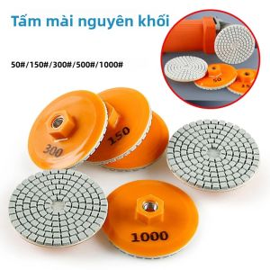 Đĩa Đánh Bóng Cắt Gạch Men 80mm Dùng Cho Máy Mài Góc Đá Đánh Bóng Khô M10 Tạo Cạnh Vát Mài Cạnh Độ Nhám 150-1000
