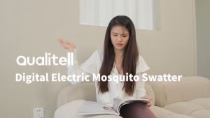 Xiaomi Qualitell Electric Mosquito Swatter with LED Power Display 15° Tilt Bug Zapper Rechargeable 2000mAh Purple Light Mosquito Trap