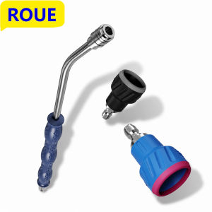 High-pressure washer elbow pole 55 cm extension pole pulley non-slip handle scratch-resistant ‘8’-shaped nozzle