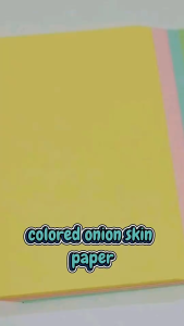 100pcs A4 SIZE Colored Onion skin paper for DIY projects