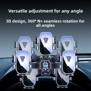 MONLEYTA | Stable No-Shake Metal Car Mount Phone Holder Universal Multi-Function Navigation Shockproof German Vehicle Dashboard Stand