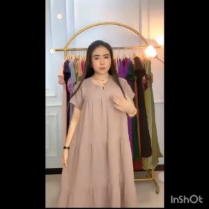 Dress Yura Kringkel: Ukuran & Warna Beragam