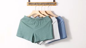MPJ Mens Striped Breathable Soft Comfy High Stretch Boxer Shorts Mens Underwear For Daily Wear