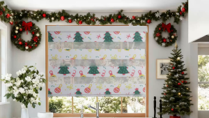 Christmas Blinds Curtains Window Roller Solid color Korean blackout roller blinds For window home office 60/80/100/120/140/160/180*160cm