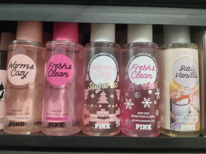 Victoria's Secret Pink Warm & Cozy/Fresh & Clean Body Mist 250ml