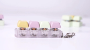 Keyboard Clicker Toy with LED Light Stress Relief Toys Mechanical Keyboard Button Fidget Toy Gift Idea