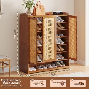 Home Use Easy-to-Assemble Dustproof Entryway Storage Shoe Rack Space-Saving