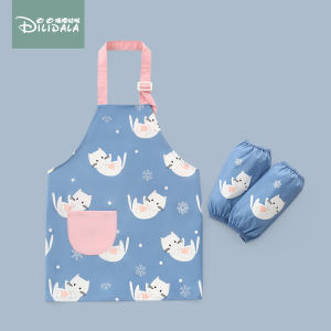 Baby Apron Childrens Painting Smock Waterproof Dirty Proof Bé Gáis Reverse Wearing Art Student Special Use Cartoon Style