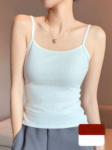 MiiOW | Áo ba lỗ không tay màu trắng MiiOW dành cho nữ mùa hè Áo ba lỗ nhỏ hở lưng Áo ba lỗ trong và ngoài Áo ba lỗ ngọt ngào và gợi cảm