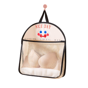Underwear and Sock Mesh Hanging Bag with Smiley Face C124