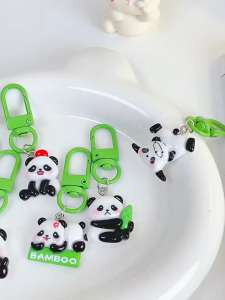 READY STOCK✨ Panda Keychain Pendant Cartoon Accessories Cute Gift