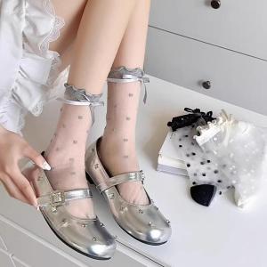 Besee | Cute Lace Anti-Snag Transparent Socks
