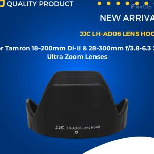 JJC LH-AD06 Lens hood for Tamron AF 18-200mm f3.5-6.3 XR Di II LD Aspherical [IF] Macro (A14) AF 28-200mm f3.8-5.6 XR Di Aspherical [IF] Macro (A031) & AF28-300mm f/3.5-6.3 XR Di LD Aspherical [IF] Macro (A061) lens