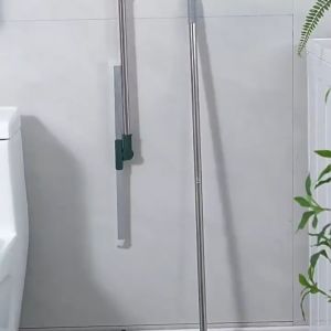 50CM Floor Wiper Scraper 180° Degree Rotatable Silicone Squeegee Magic Broom Retractable Telescopic Sweeper Mop Wiper