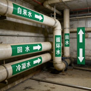 RUIKELAIXIANG | Water Flow Direction Indicator Label Reflective Film Sticker