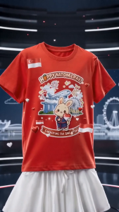 Singapore National Day Kids Red T-Shirt Family Matching Outfit - CARROT-ING for Singapore