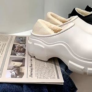 Giày bốt tuyết Lông cừu ấm áp không thấm nước ngoài trời Thoải mái Màu trơn trọn gói