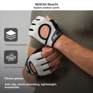 MONLEYTA | Half Finger Cycling Gloves Men Women Sports Fitness Summer Thin Outdoor Bike Anti-Slip Breathable Shock Absorption Lightweight