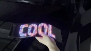 Billboard Lights LED Matrix Pixel Panel Scrolling Bright Advertising LED Signs Flexible USB 5V LED Car Sign Bluetooth App Control