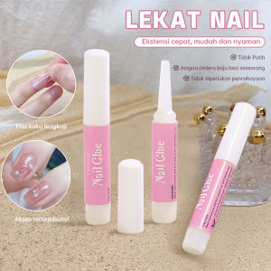 nail glue / Lem cair kuku palsu / fake nails nail art COD -🌈Ninestar