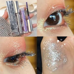 3 Colors Glitter Mascara Lasting Curling Eyelashes Extension Makeup Waterproof Fast Dry Lengthens Shiny Lash Mascara Cosmetics