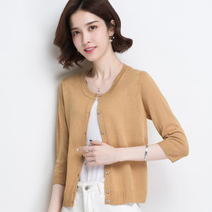 Minimalist Lightweight Short Sleeve Knit Cardigan