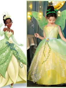 Tiana Princess Role Play Dress for Girls
