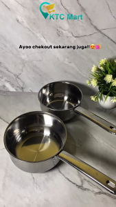 KTCMart Milk Pot Stainless Anti Karat Panci Mini Ekonomis Panci Sop Stainless Steel Panci Masak Mie