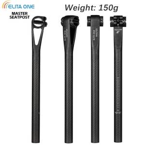 ELITAONE Bicycle Carbon Seat post Setback 5mm MTB/Road Bike Seatpost 25.4/27.2/30.9/31.6mm Master Series