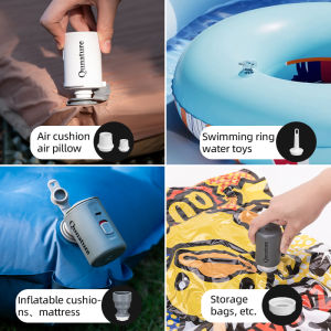 Qunature Electric Air Pump Portable Wireless Inflator Deflator Pump Lightweight 4kPa High Pressure Air Compressor For Air Bed Swimming Ring
