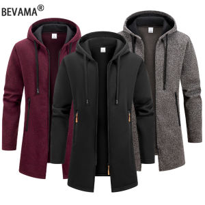 New Streetwear Mens Long Sleeve Sweatshirts for Men Zipper Hooded Oversize Winter Warm Jacket Coat Outdoor Tracksuit Men