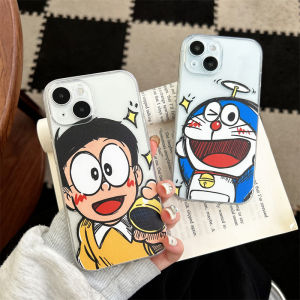 Cartoon Doraemon Big Hero Silicone Phone Case for iPhone 16 pro Max Apple 15 Full Cover Transparent Soft Protective Shell for Men