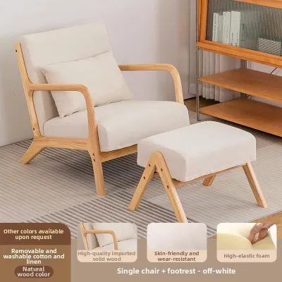 Multifunction Living & Bedroom Solid Wood Sofa Set for Small Spaces