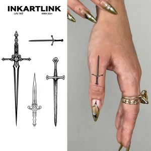 Magic Thanh Kiếm Chống Thấm Nước Hình Xăm Tạm Thời Nhãn Dán Bán Vĩnh Cửu Kéo Dài Lên Đến 15 Ngày Cho Nam Lý Tưởng Cho Các Bữa Tiệc Ngày Lễ