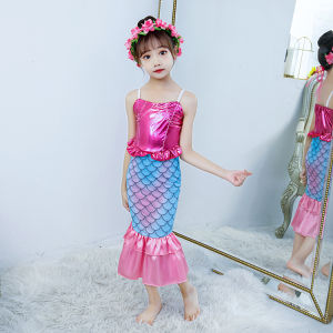 Váy Mermaid Halloween Cho Bé Gái Váy Đuôi Mermaid Công Chúa Quần Áo Biểu Diễn Cho Trẻ Em Váy Mermaid Cho Bé Gái