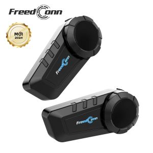 Tai Nghe Bluetooth Freedconn KY Pro Dành Cho Mũ Bảo Hiểm Xe Máy Chống Nước Liên Lạc Nội Bộ 1000M Cho 6 Người Lái Xe Mô Tô