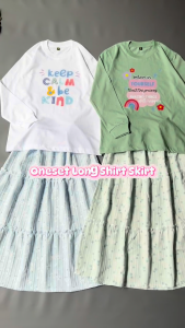 Setelan Anak & Remaja Perempuan Rok Bawahan Curly Atasan Lengan Rib