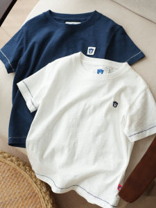 Childrens Bamboo Rayon Cotton T-Shirt round Neck Short Sleeve Summer Casual Wear for Boys All Ages Comfortable Breathable