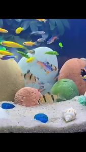 ZEO Aquarium Decor Fish Tank Floating Cute Decoration Diver Ornaments DIY Toy