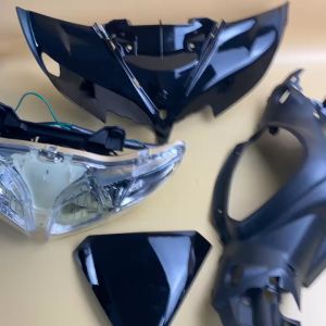 [ SALE ] 4 Món ốp đầu lắp cho xe Jupiter MX - Gravita gồm : mào + ốp đầu + gáy sau + pha đèn