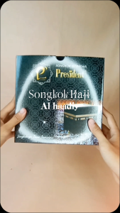 Songkok Haji Hitam Al Jami Peci Haji Madinah Motif Kopiah Hitam Santri Merk President - ANGGREK