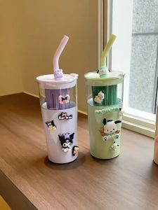 650 ML แก้วเก็บความเย็น แก้วน้ำสแตนเลส แก้วเก็บอุณหภูมิ ถมฟรี สีขาว 3D สติ๊กเกอร์ UK8116