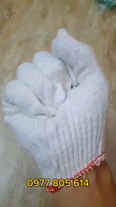 Bịch 10 đôi găng tay sợi găng tay bảo hộ lao động bao tay lao động găng tay sợi 40g