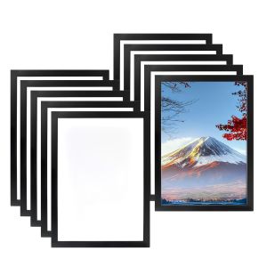 10PCS A4(8.3"x11.7")Magnetic Photo Frames Self Adhesive Magnetic Picture Frame Magnetic Poster Frame Magnetic A4 Paper Display