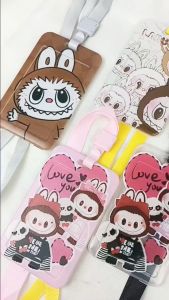 [LMR-AD] NAME TAG LANYARD Karakter LABUBU Tali Gantungan Tempat Kartu ID Card E-Money Flazz BRIzi