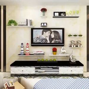 A&A A A Combined bookshelves floating wall-mounted storage divider bookshelves wall bookshelves home decor floating hangers wall display shelves